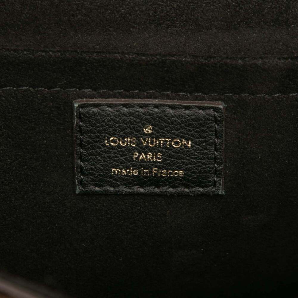 LOUIS VUITTON Black Monogram Leather Shoulder Bag - Picture 5 of 6